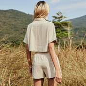 Emma’s - Vrouwen Tweedelige Set Top & Shorts met Zakken