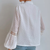 Sandi’s - Vrouwen Kanten Patchwork Blouse