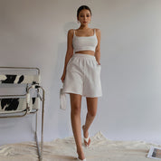 Sophie’s - Vrouwen Retro Terry Shorts Sport Set