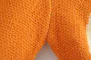 Nina’s - Vrouwen Frans Retro Kort Gebreid Vest met Reverskraag