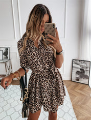Sara’s - Vrouwen Casual Bedrukte Jurk