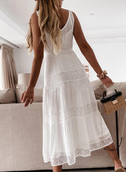 Anna’s - Vrouwen V-Hals Maxi Jurk