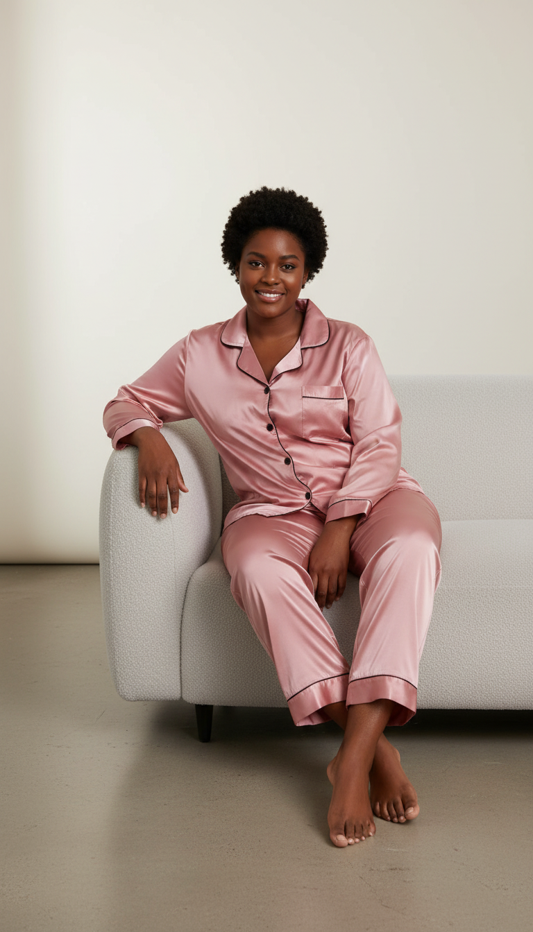 LaBellaa's Satijnen Droom - Luxe Slaapset voor Dames