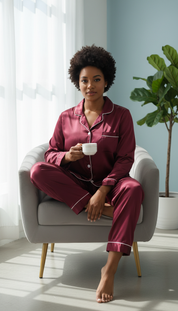 LaBellaa's Satijnen Droom - Luxe Slaapset voor Dames