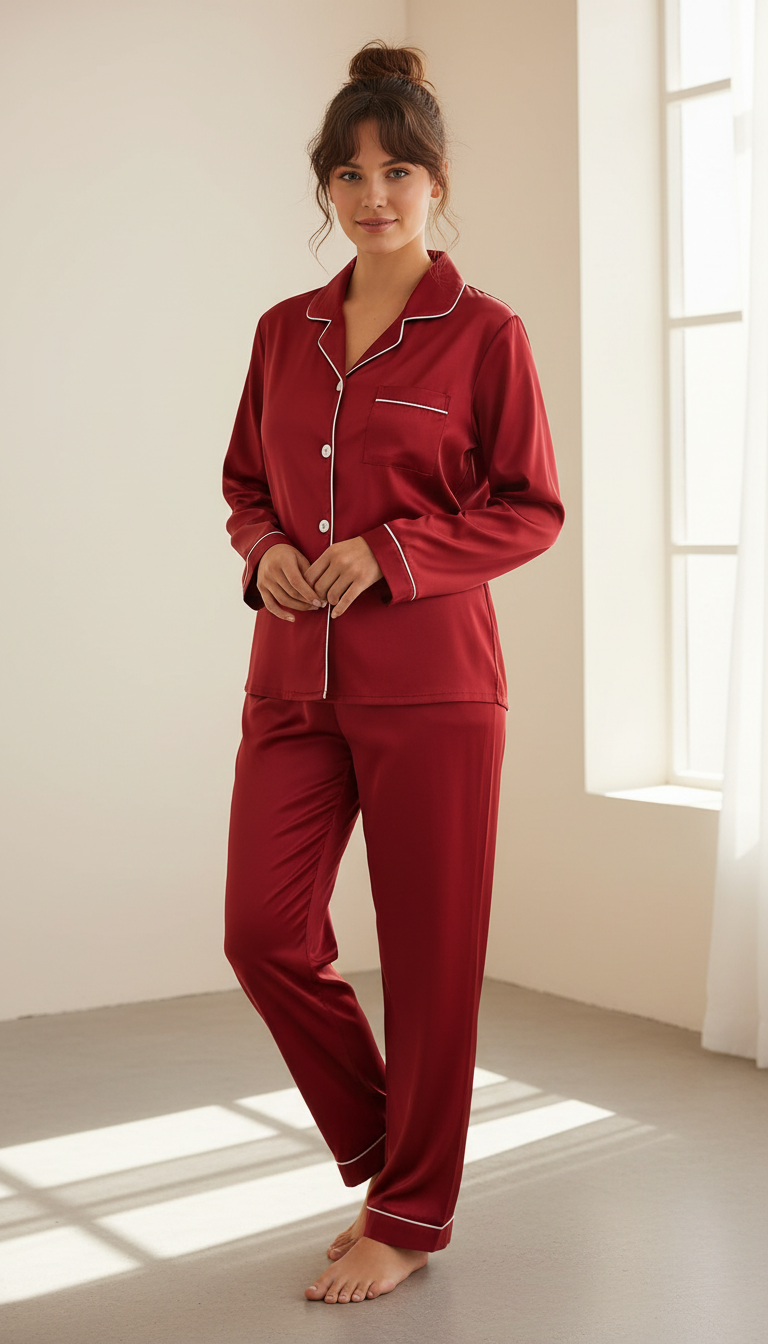 LaBellaa's Satijnen Droom - Luxe Slaapset voor Dames