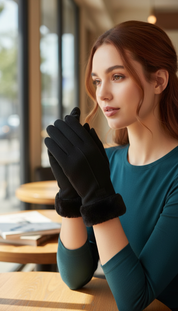 LaBellaa Elegante Suede-look Winterhandschoenen voor Dames