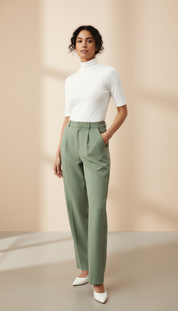 LaBellaa's Klassieke Slim Fit Col - Zwart