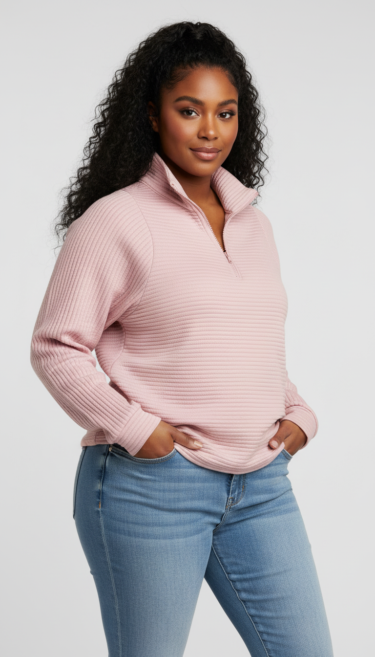 LaBellaa's Zachte Gebreide Pullover met Hoge Kraag voor Dames