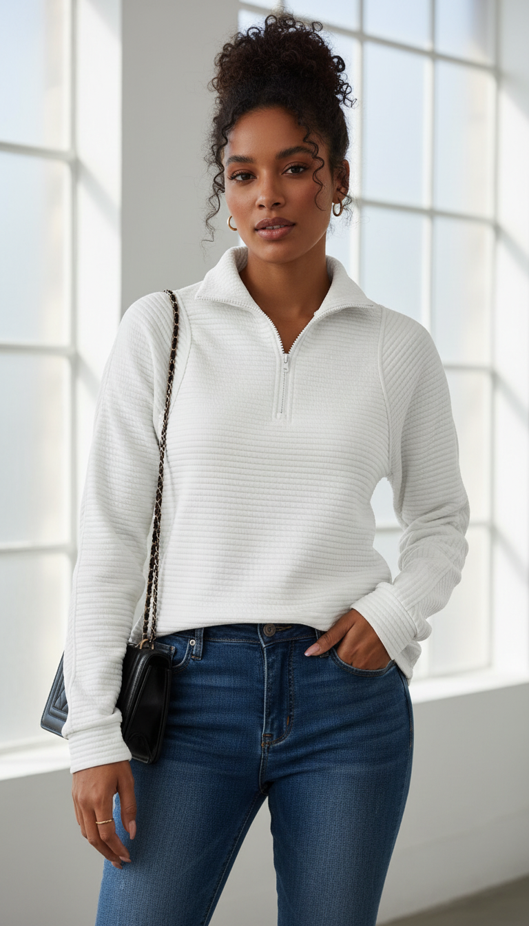 LaBellaa's Zachte Gebreide Pullover met Hoge Kraag voor Dames