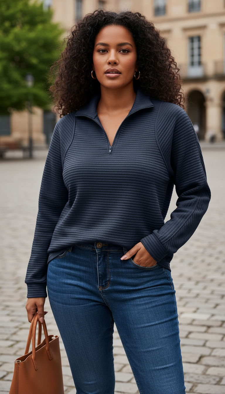 LaBellaa's Zachte Gebreide Pullover met Hoge Kraag voor Dames