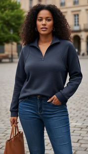 LaBellaa's Zachte Gebreide Pullover met Hoge Kraag voor Dames