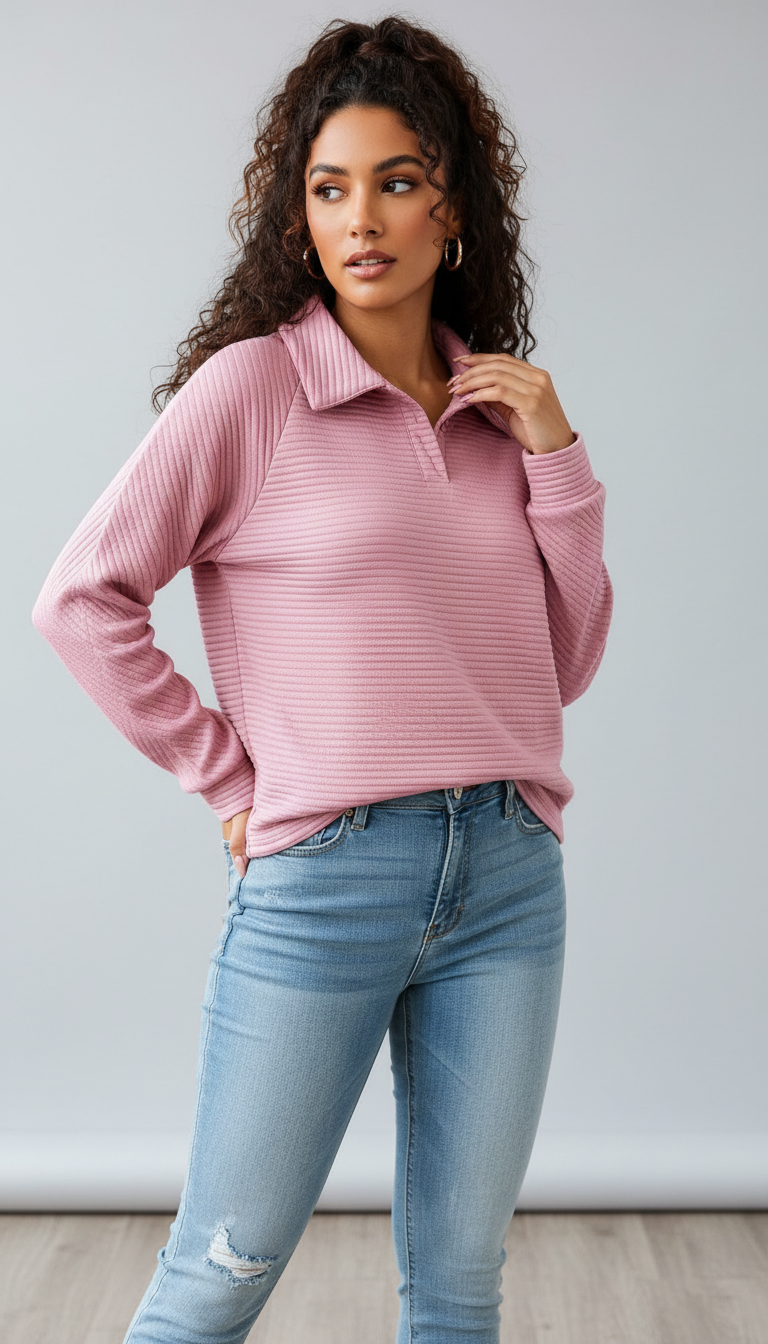 LaBellaa's Zachte Gebreide Pullover met Hoge Kraag voor Dames