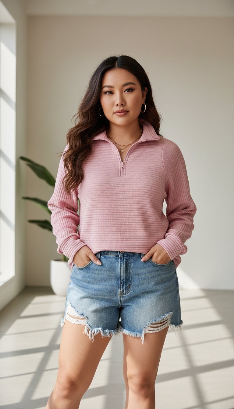 LaBellaa's Zachte Gebreide Pullover met Hoge Kraag voor Dames