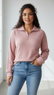 LaBellaa's Zachte Gebreide Pullover met Hoge Kraag voor Dames