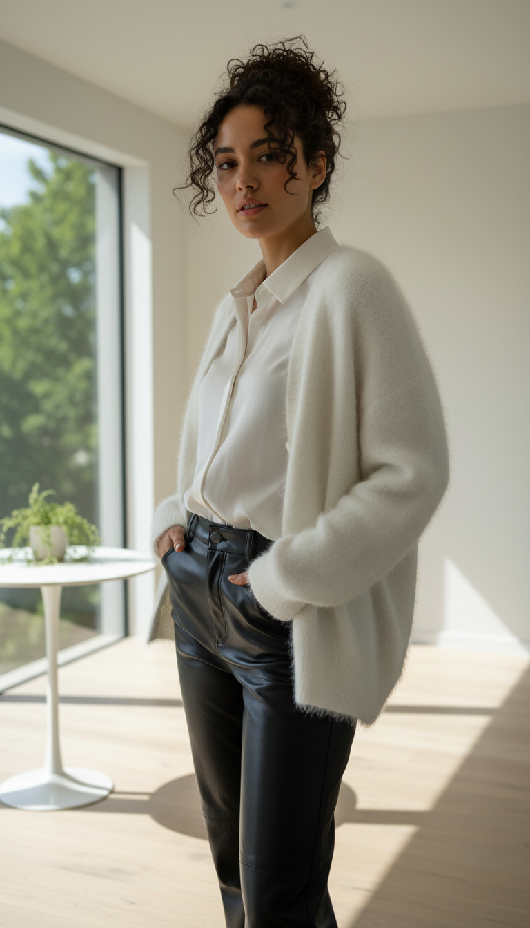 LaBellaa's Zachte Gebreide Oversized Vest voor Dames