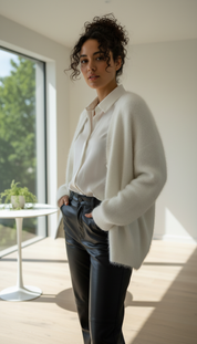 LaBellaa's Zachte Gebreide Oversized Vest voor Dames