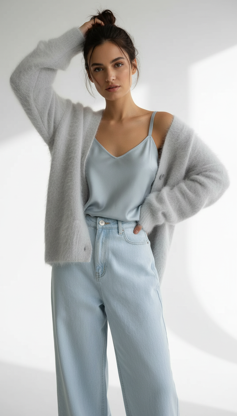 LaBellaa's Zachte Gebreide Oversized Vest voor Dames