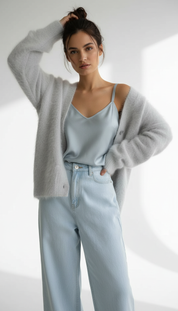 LaBellaa's Zachte Gebreide Oversized Vest voor Dames