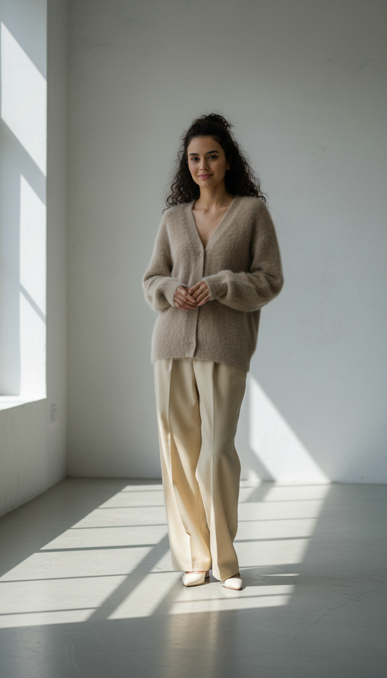 LaBellaa's Zachte Gebreide Oversized Vest voor Dames