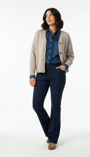 Tijdloze Denim - Vrouwen Klassieke Demin Travelbroek