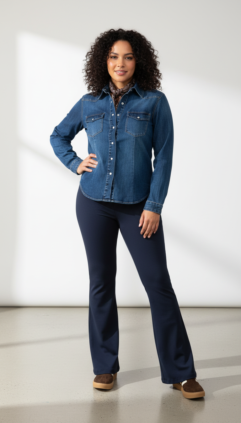Tijdloze Denim - Vrouwen Klassieke Demin Travelbroek