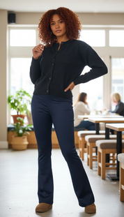 Tijdloze Denim - Vrouwen Klassieke Demin Travelbroek