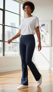 Tijdloze Denim - Vrouwen Klassieke Demin Travelbroek