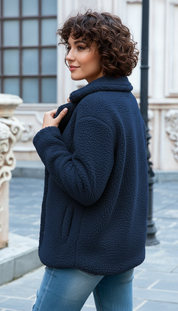Harper's - Dames Teddybeer Fleece Stof Jas