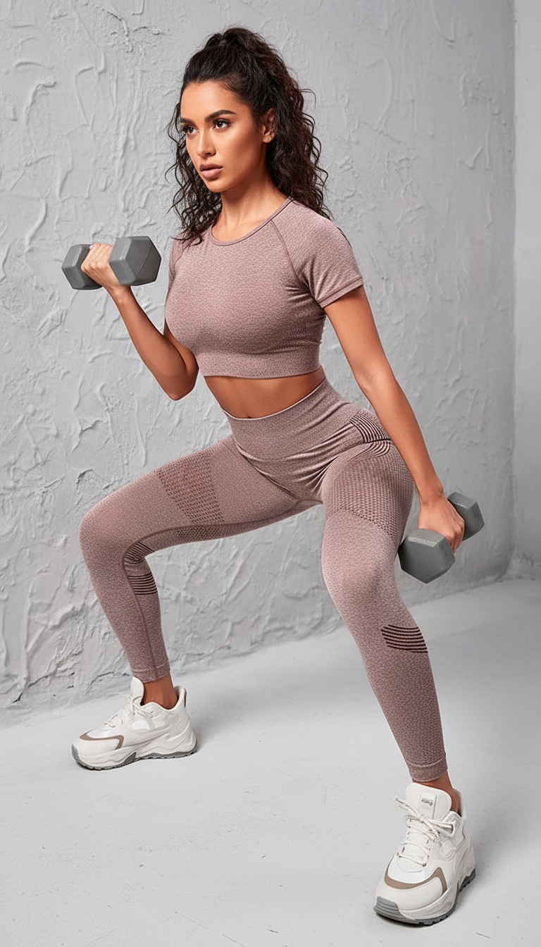 Harper's Dames Naadloze Leggings Met Textuur En Ruches Voor Yoga En Fitness