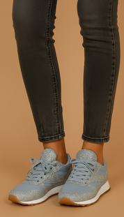Valentino's - Dames Glitter Overlay Sneakers