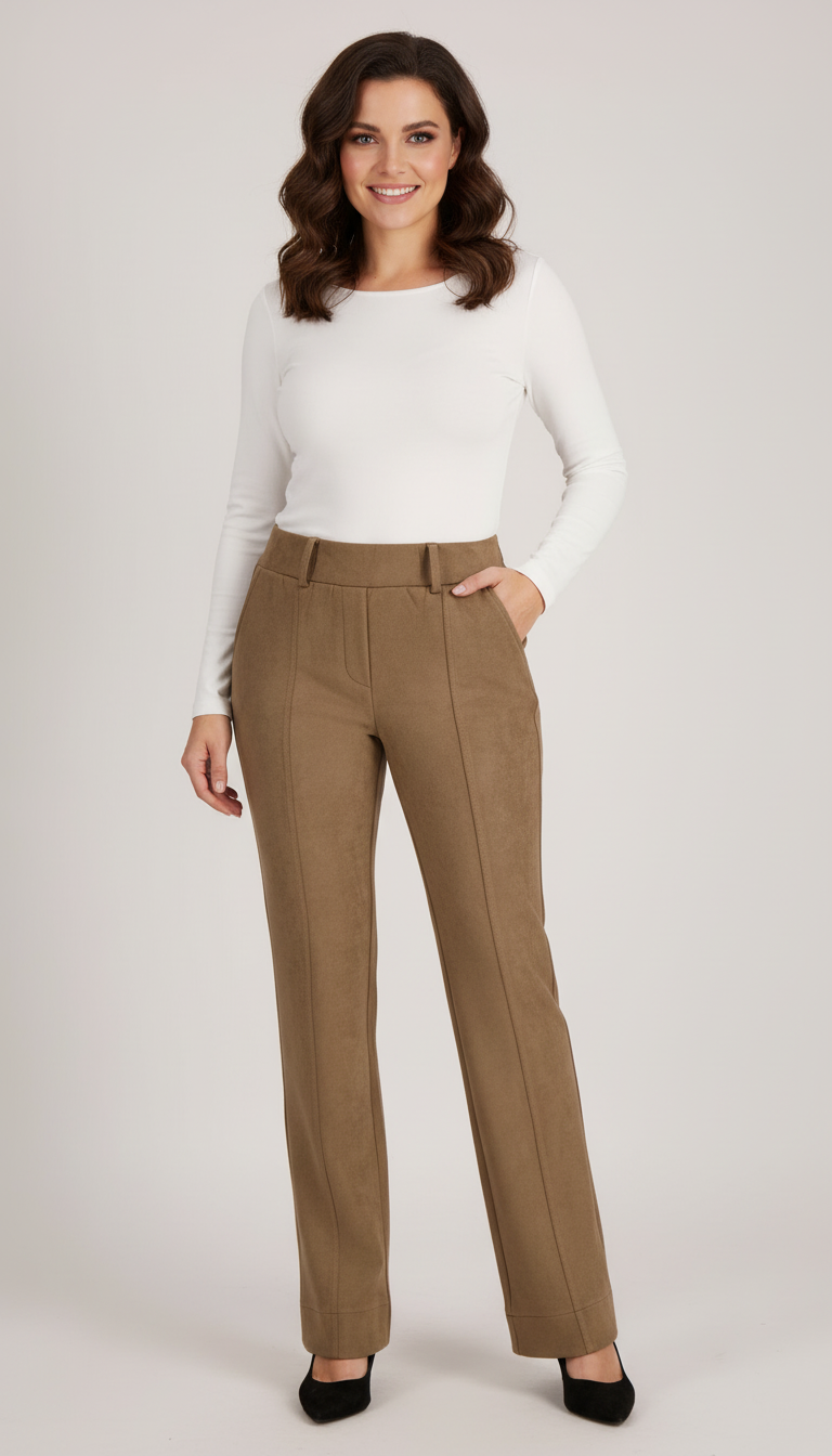 Verhoeven's - Dames  Suède-look Broek