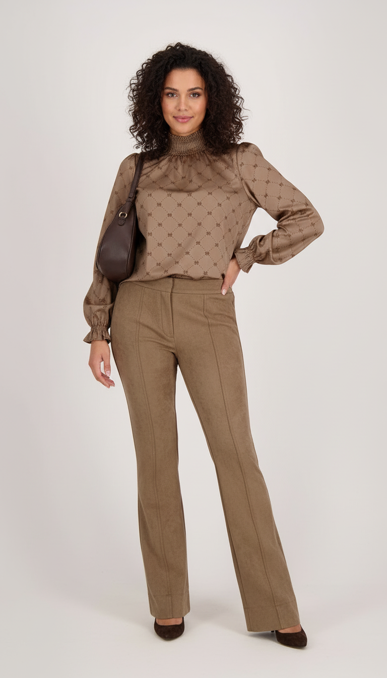 Verhoeven's - Dames  Suède-look Broek