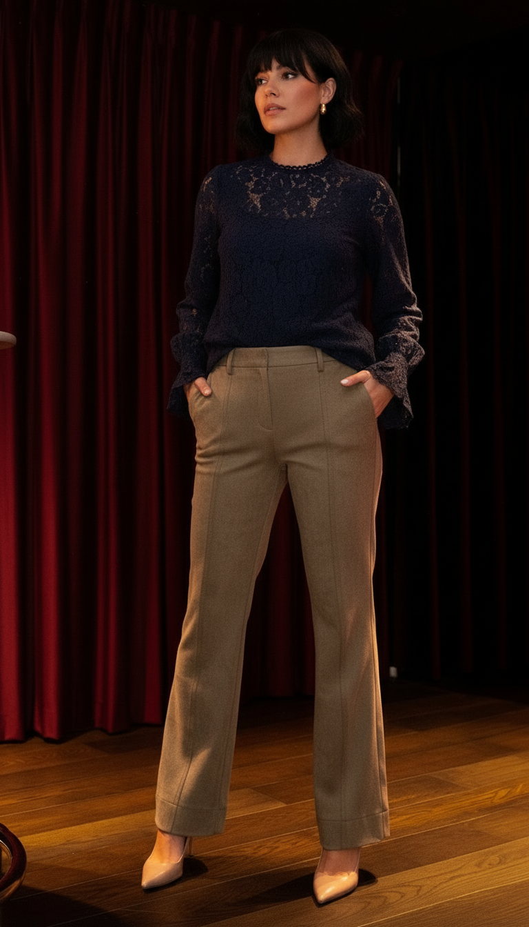 Verhoeven's - Dames  Suède-look Broek