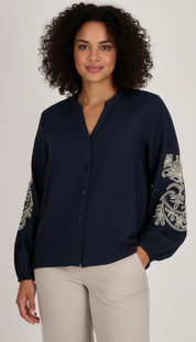 Verhoeven's - Dames Paisley Borduurwerk Blouse