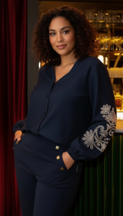 Verhoeven's - Dames Paisley Borduurwerk Blouse