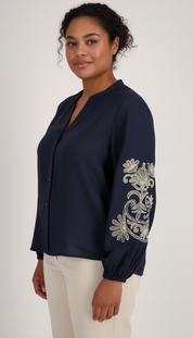 Verhoeven's - Dames Paisley Borduurwerk Blouse
