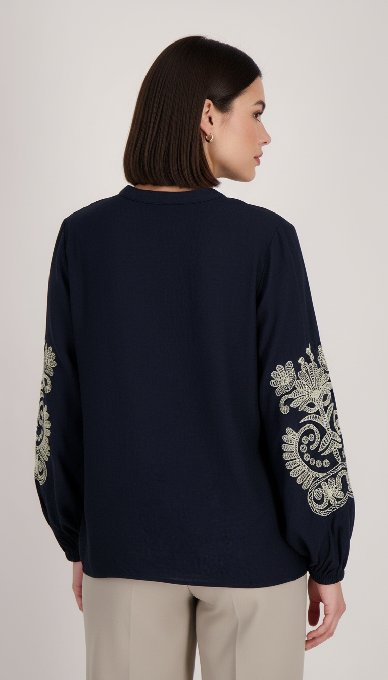 Verhoeven's - Dames Paisley Borduurwerk Blouse