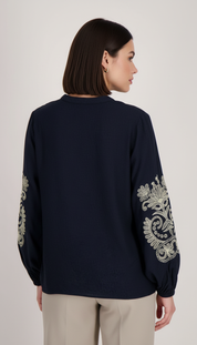 Verhoeven's - Dames Paisley Borduurwerk Blouse