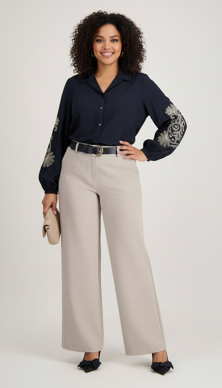 Verhoeven's - Dames Paisley Borduurwerk Blouse