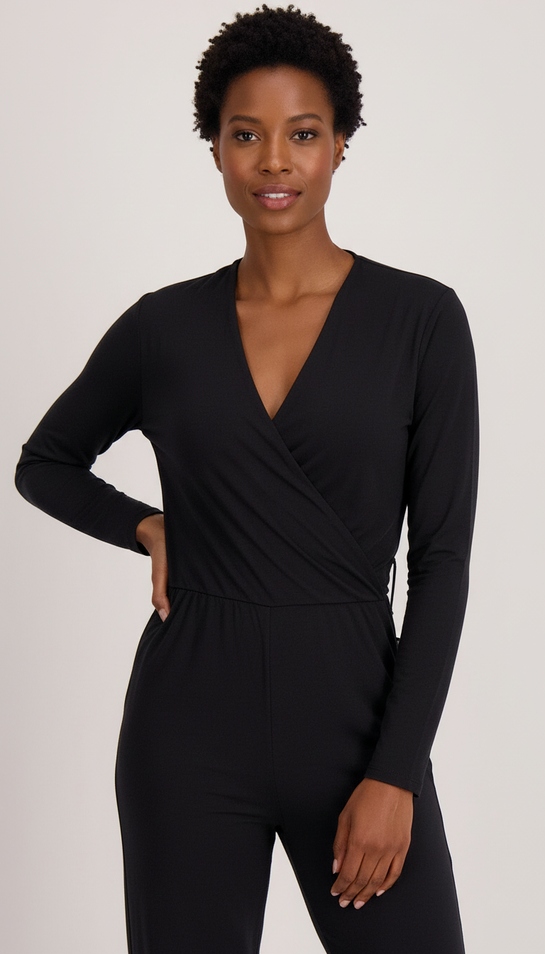 Harper's - Dames Jumpsuit met Wikkel-V-hals