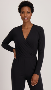 Harper's - Dames Jumpsuit met Wikkel-V-hals