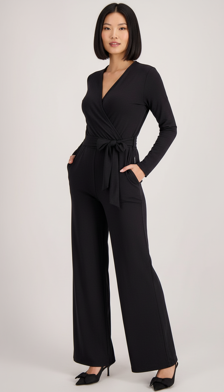 Harper's - Dames Jumpsuit met Wikkel-V-hals