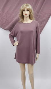 Lea's - Vrouwen Jurk met Hoge Col en Dijhoge Split
