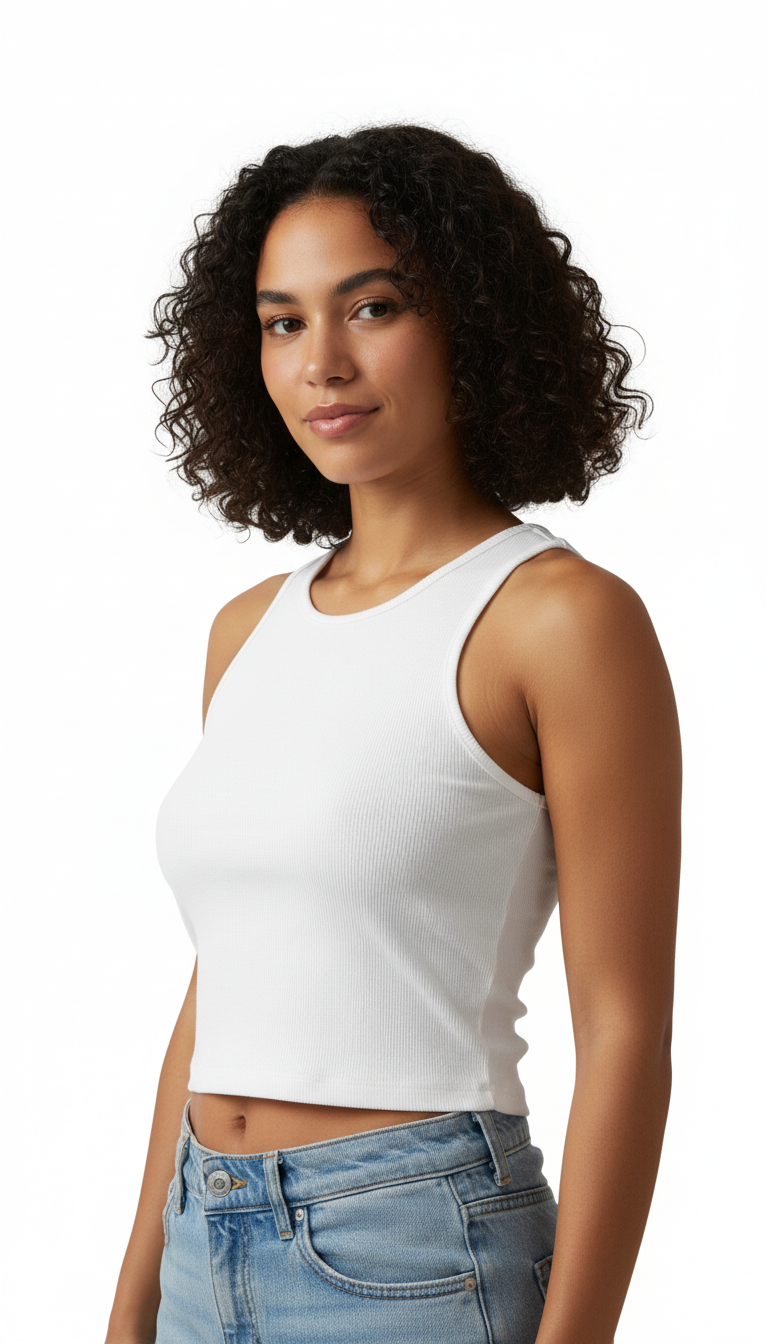 Emalyn's - Jonge Dames Geribbelde Stof Tanktop