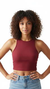 Emalyn's - Jonge Dames Geribbelde Stof Tanktop