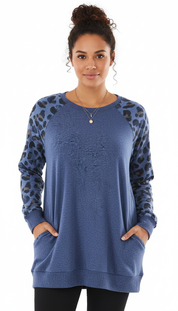 Vada's - Vrouwen Tuniek Top met Voorzakken