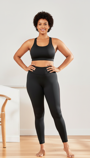Lila's - Dames Ademende Mesh Panelen Activewear Set