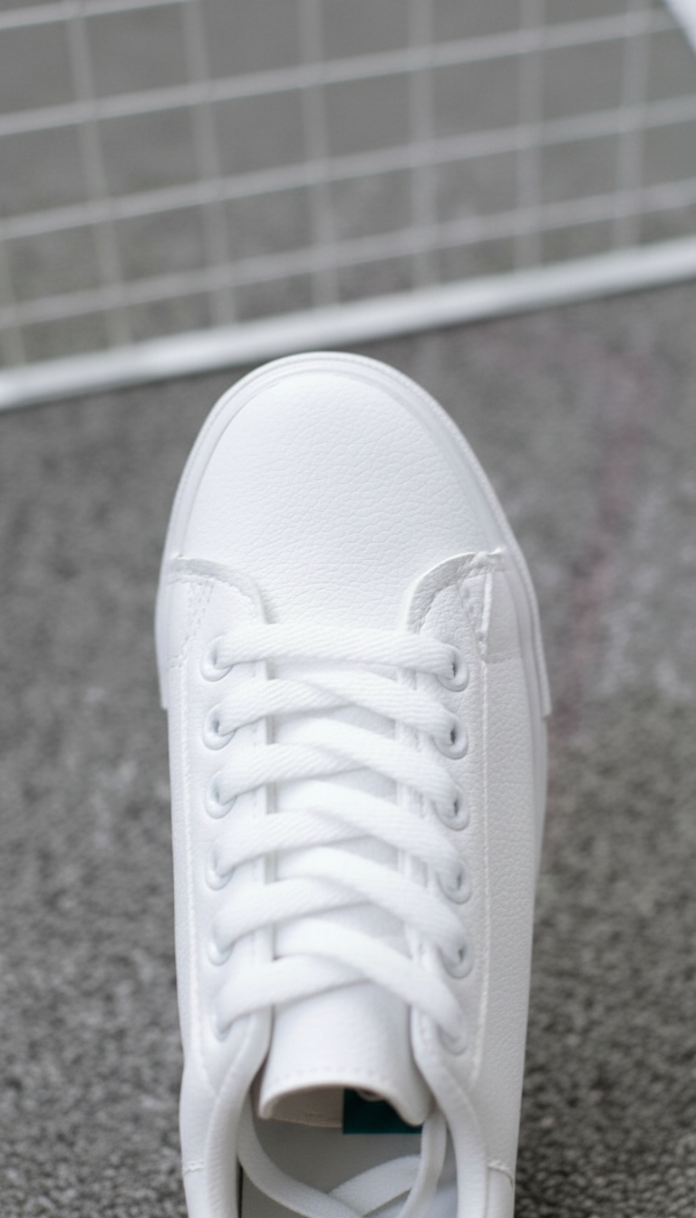 Delainey's - Vrouwen Contrasterende Hieltab Sneakers