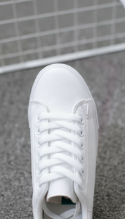 Delainey's - Vrouwen Contrasterende Hieltab Sneakers