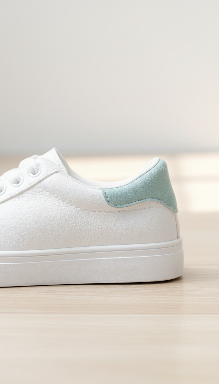 Delainey's - Vrouwen Contrasterende Hieltab Sneakers